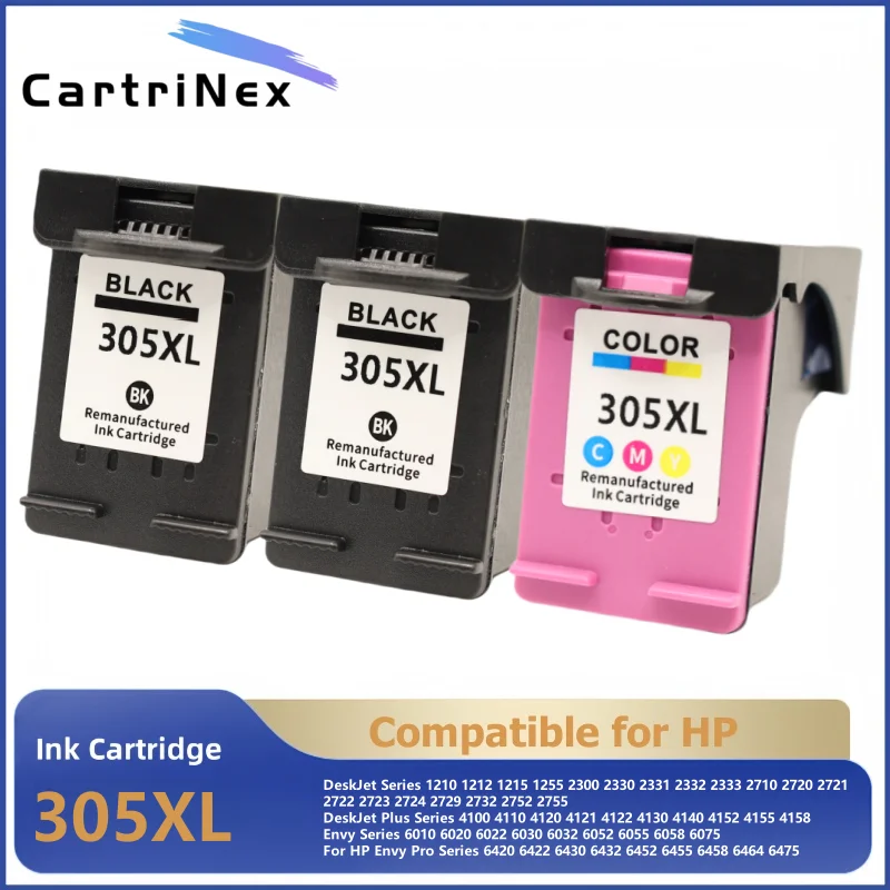 

Совместим с чернильным картриджем HP 305XL 305 XL DeskJet 2710 2730 2720 4110 4120 4130 4134 2320 Envy 6020 6022 6030 6032 принтера