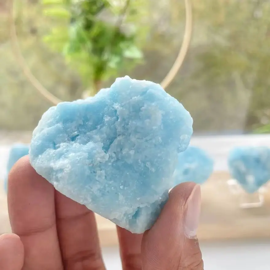 Rare Natural Mineral blue Smithsonite Specimen Raw Crystal Formation, Collector's Mineral light blue Energy Healing Teaching