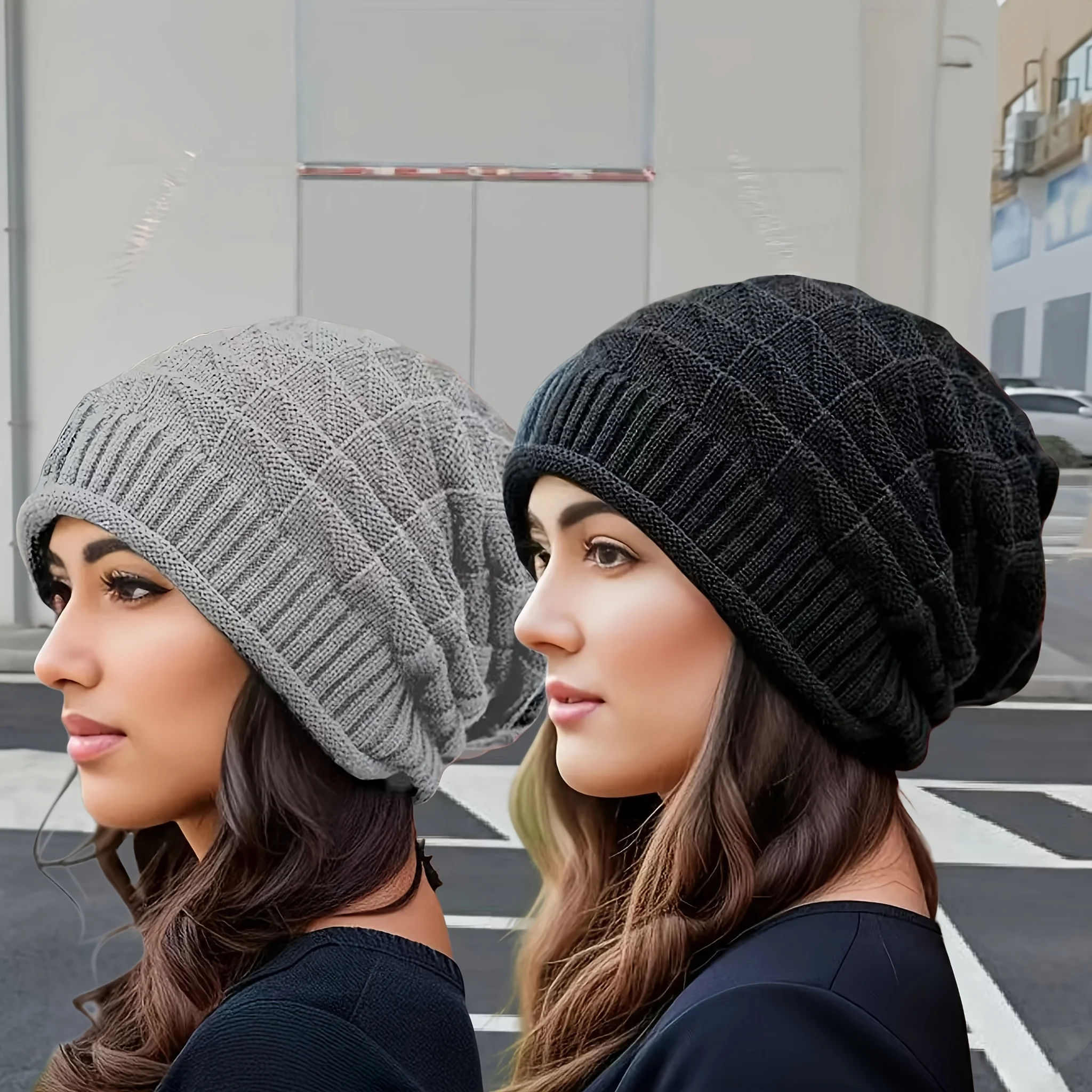 2 قطعة ~ الأكثر مبيعا أزياء الترفيه للجنسين كومة قبعات محبوكة يندبروف قبعات ما بعد الولادة