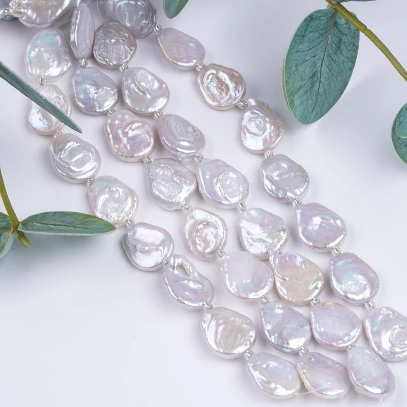 15-17Mm Toilet-Shaped Beads, Freshwater Pearls,'S Eye Pearl String 18Cm