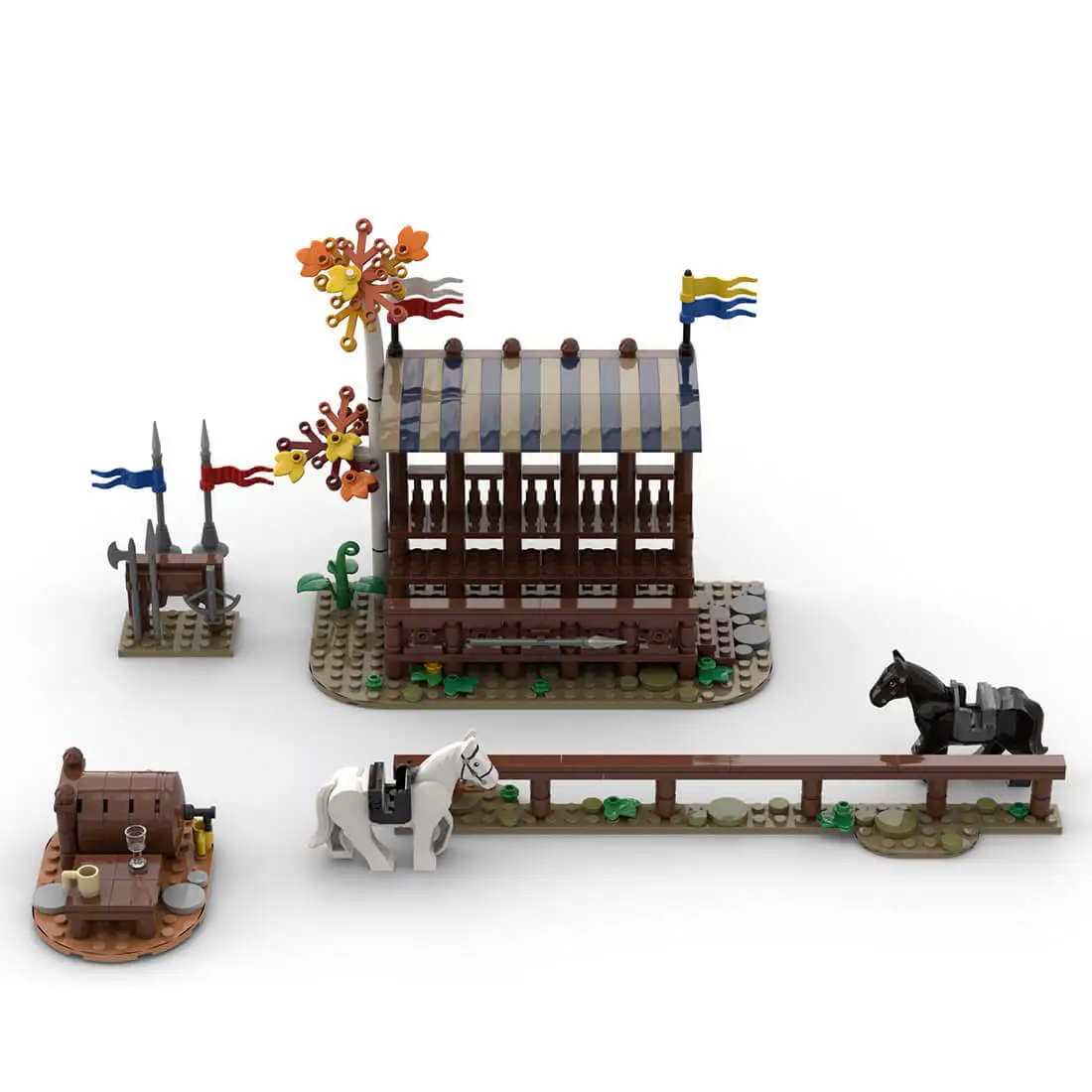 

Custom MOC-86887 Medieval Tournament 400 Parts Kids Gift for Christmas