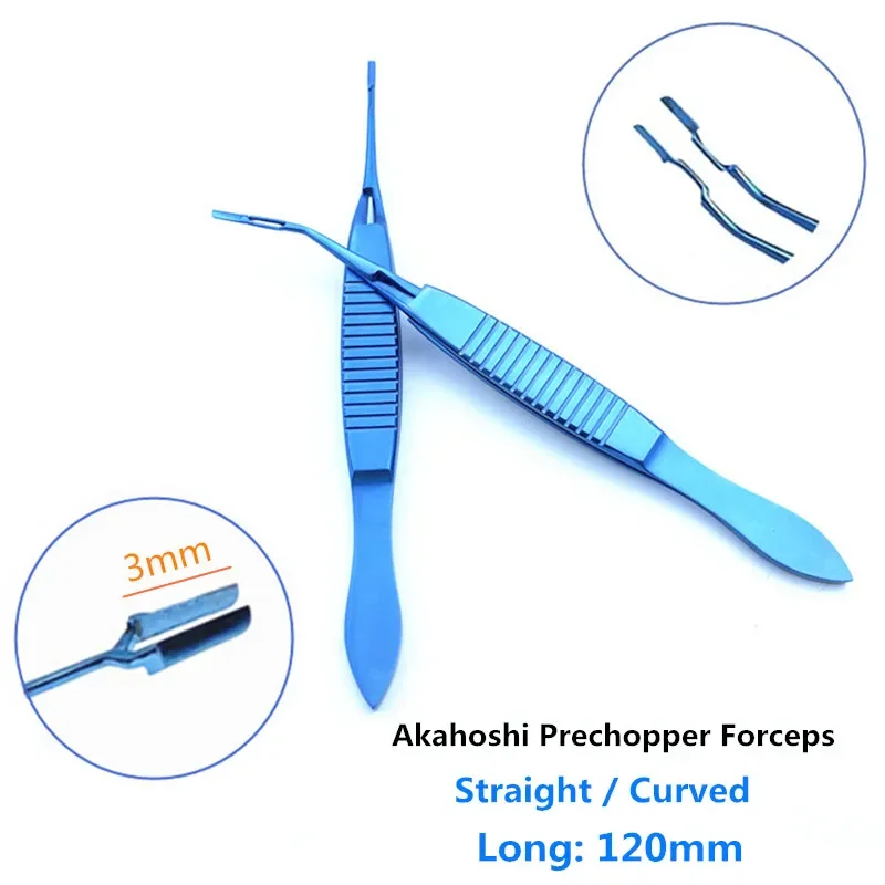 

Akahoshi Phaco Prechopper Forceps 120mm Ophthalmic Nucleus Tweezers Microsurgery Instrument Pet Surgical Instruments