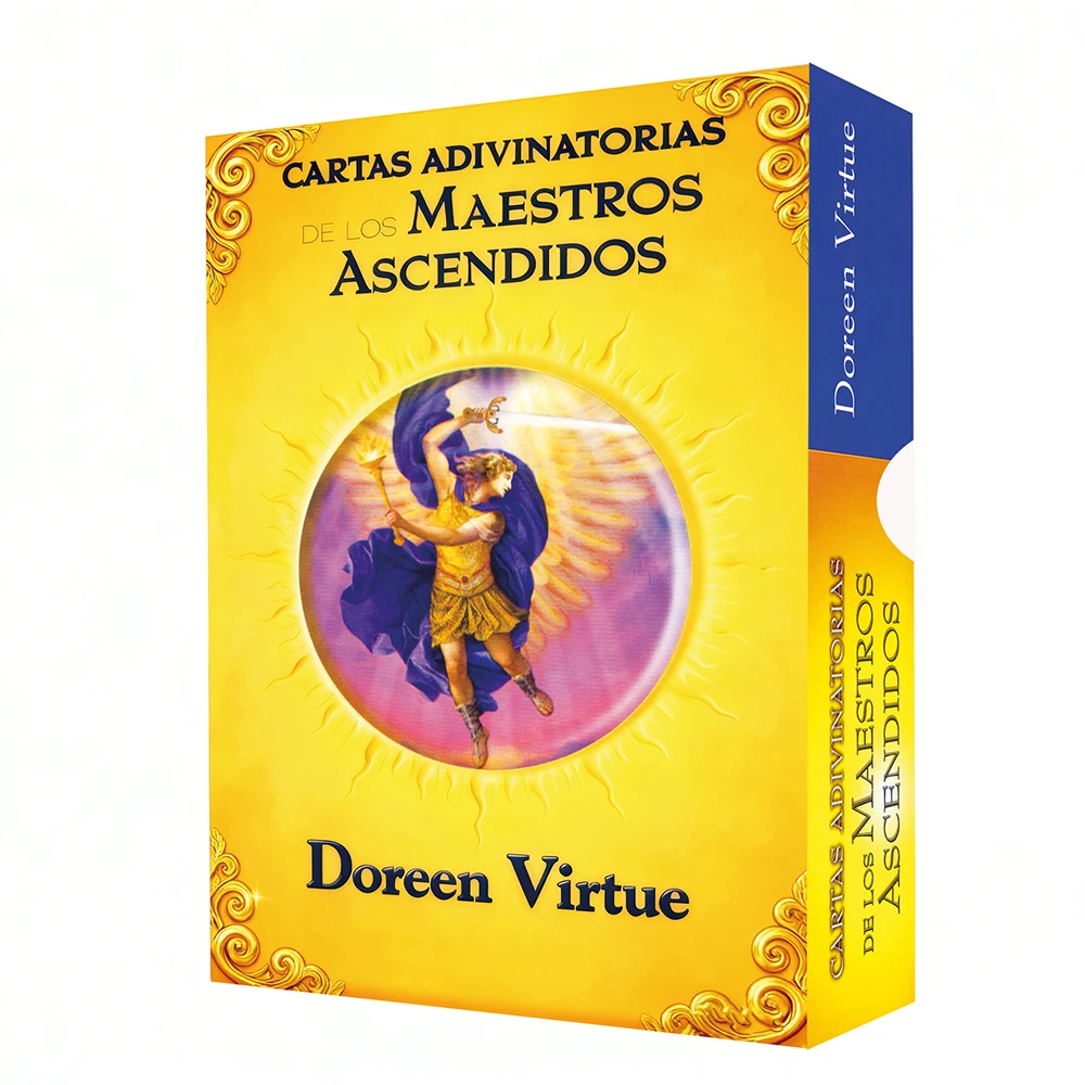 

12×8.7 cm Cartas Adivinatorias de los Maestros –Oráculo Espiritual en Español, Impresión Clara, Caja Rígida y Envío con Protecc