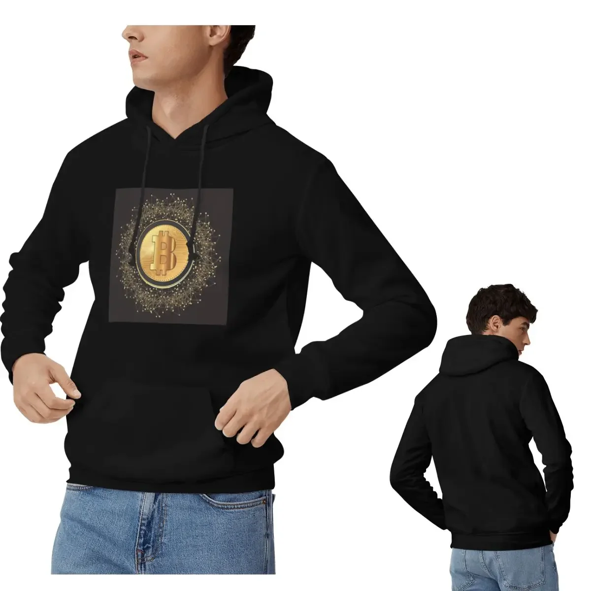 Bitcoin Cryptocurrency Hoodies Men's Women Casual Pullover Sweatshirts Hip Hop Long Sleeve Clothing Autumn Winter