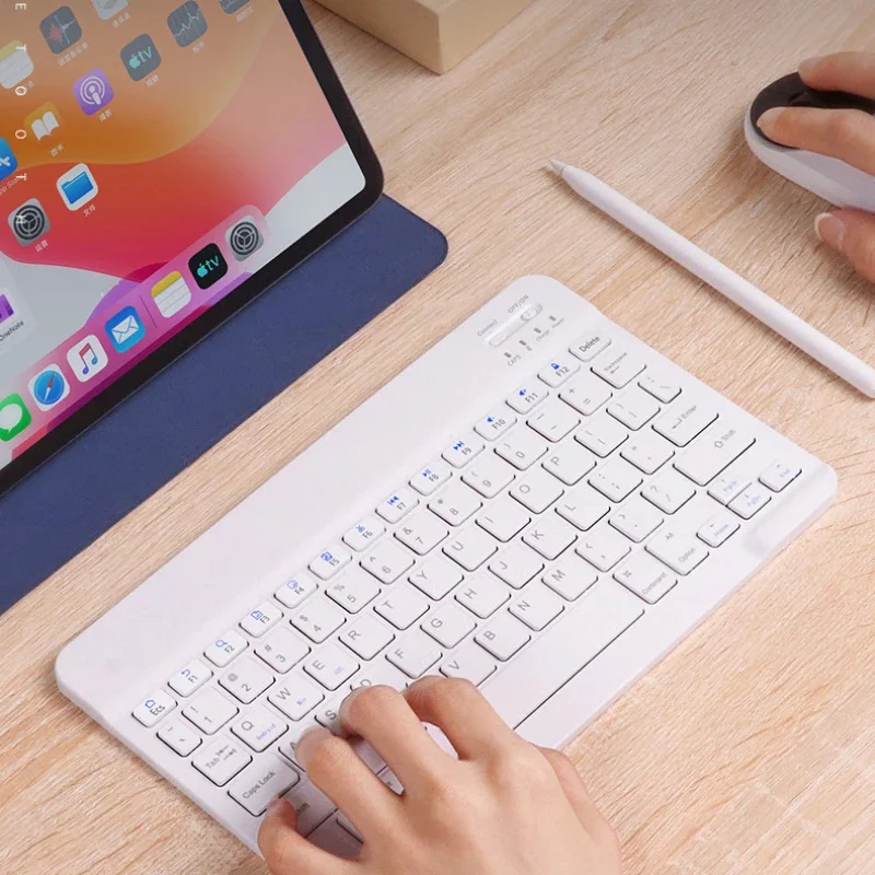 

EAEY 10 inch Magnetic Tablet Keyboard for iPad 2024 10.9 11 10.2 Bluetooth Rechargeable Keyboards for Android for IOS