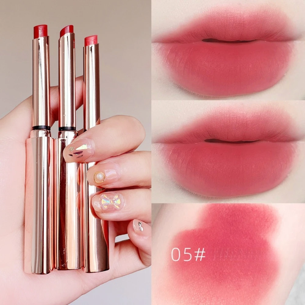 Slim Lipstick Moisturizing Long Lasting Non Transfer Non Drying Formula for All Day Comfort Natural Look for Daily Office Date