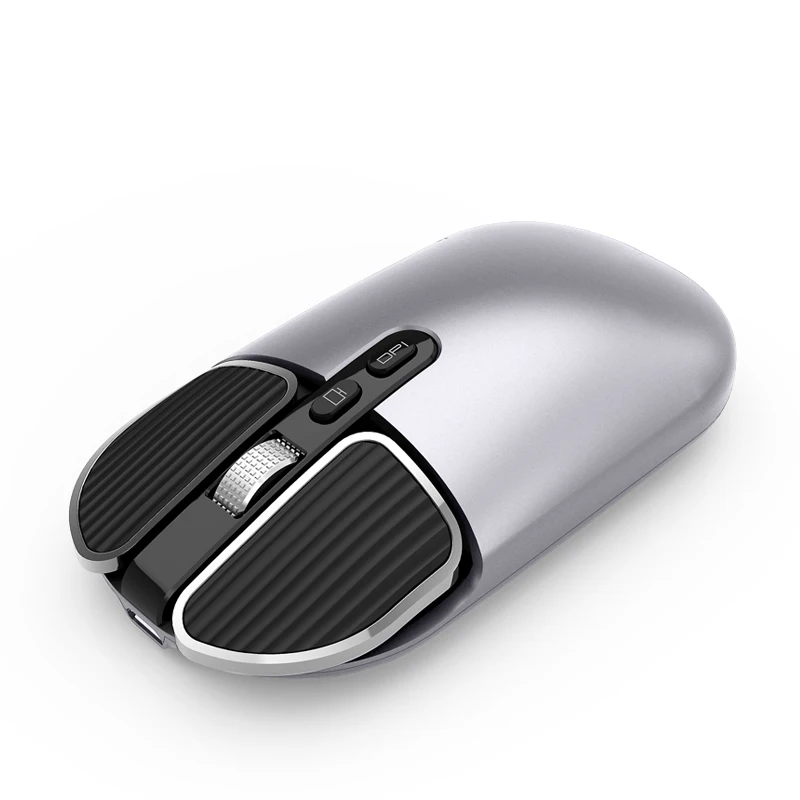 2.4G Dual Model Wireless BT 5.0 Rechargeable Silent Mouse Long Standby Multi Button Mouse For Computer PC Notebook