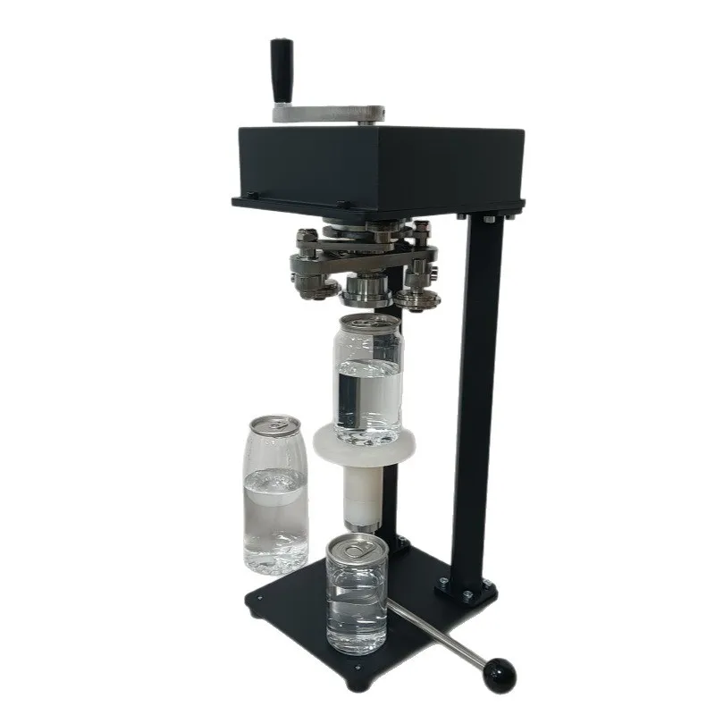 manual sealing machine, hand crank can sealer, can milk tea beverage bottle sealing machine, suitable for plastic bottles