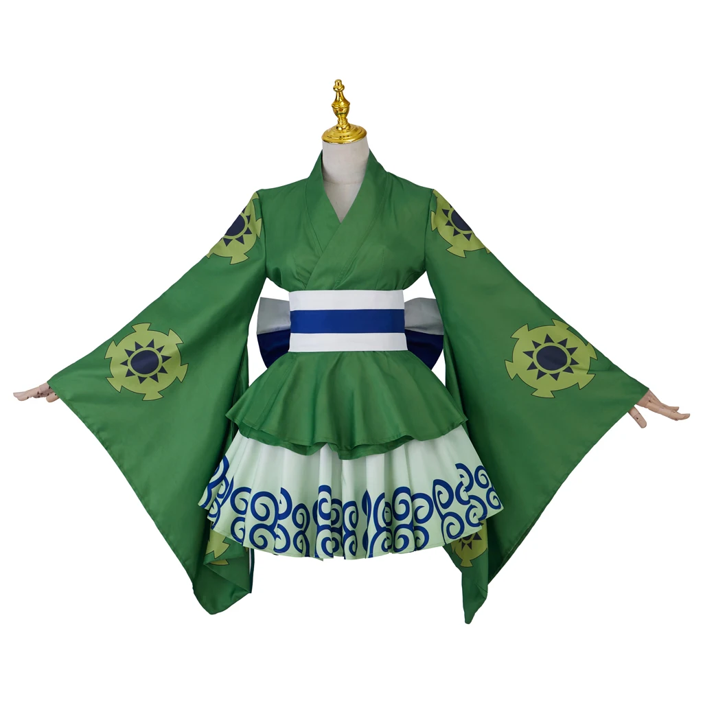 

Ророноа Косплей Костюм Аниме Зоро Женское Кимоно Халат Платье Одежда Хэллоуин Карнавальный Костюм Женский Костюм