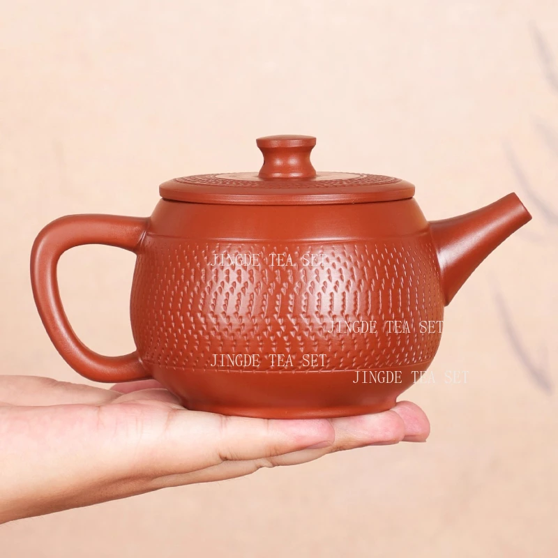 

360ml Yunnan Purple Pottery Teapot Hanwa Fengming Pot Household Chinese Style Large Capacity Teapot Handmade Tea Set