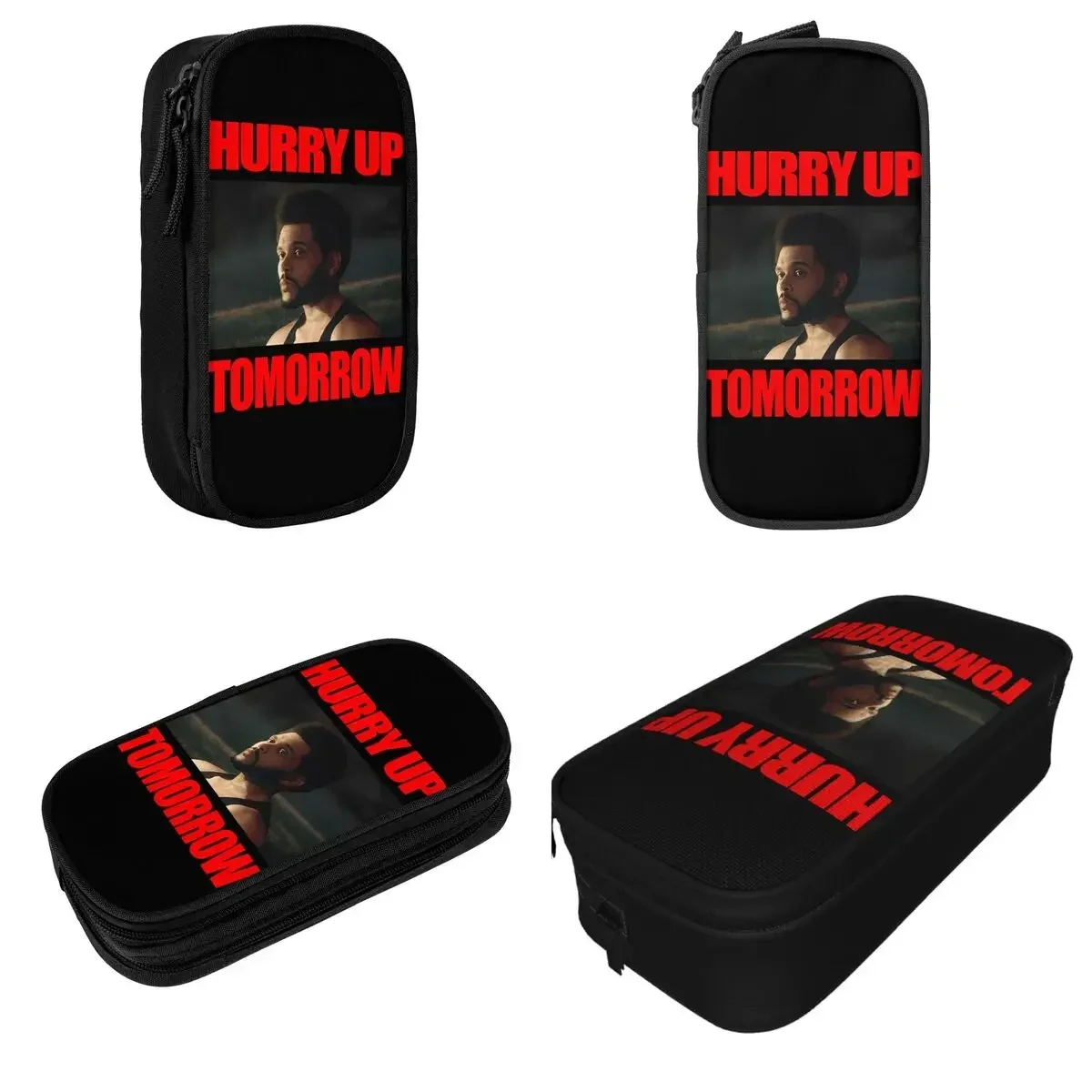 

The Weeknd New Album 2025 Pencil Cases Hurry up Tomorrow Pencilcases Pen Box Student Large Storage Bags Supplies Gift Stationery