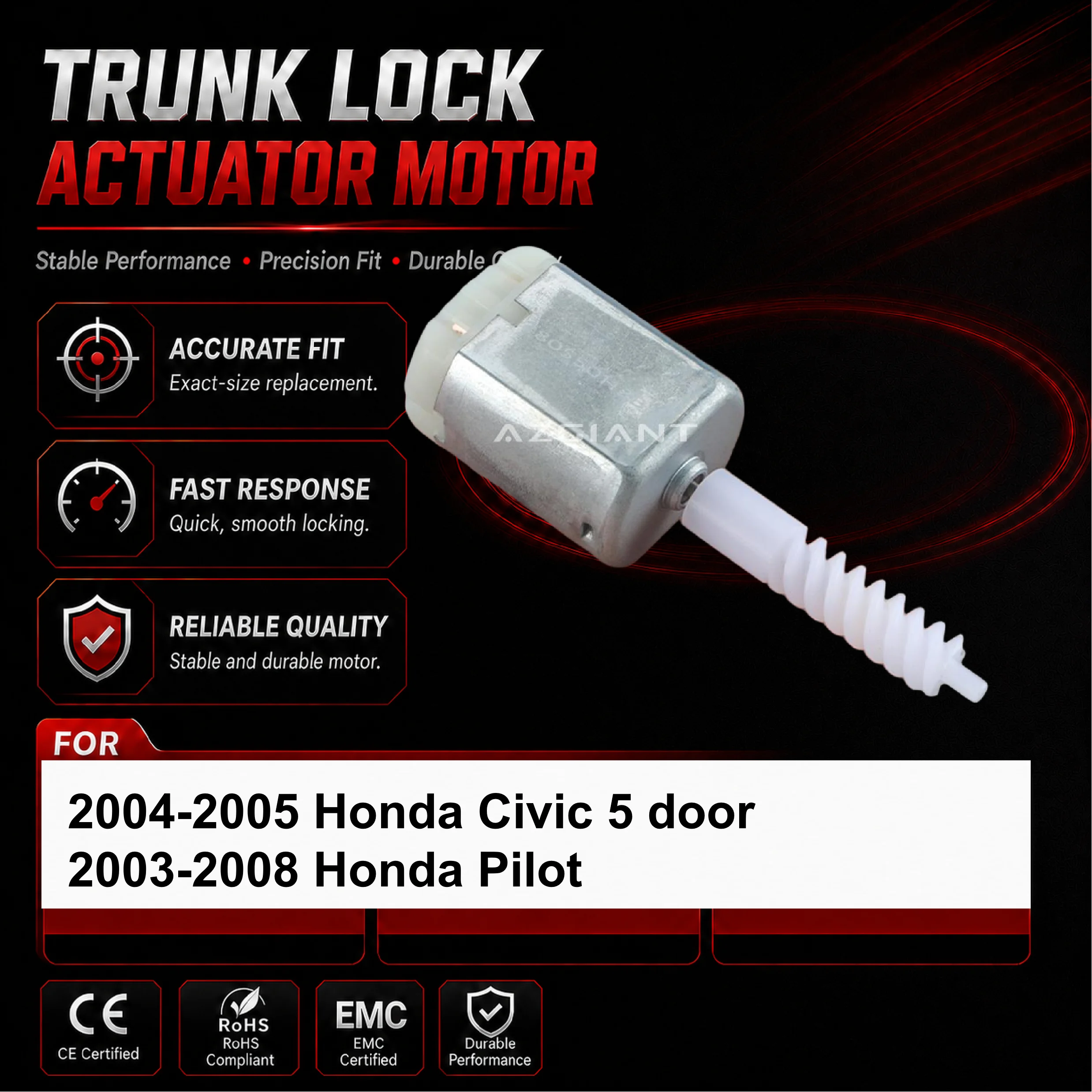 

Motor for Honda Civic Pilot 12V DC Trunk Lock Actuator Automotive Car Parts Boot Locking Power Brand New