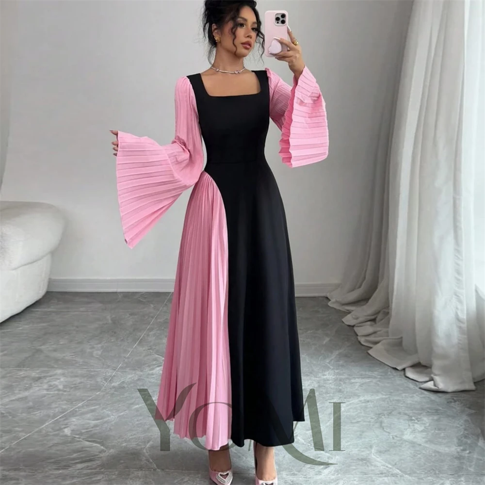 

YoMi Evening Dresses A-Line One Shoulder Creap Customize Long Wedding Prom Dresses for Special Occasions Formal New in Dresses