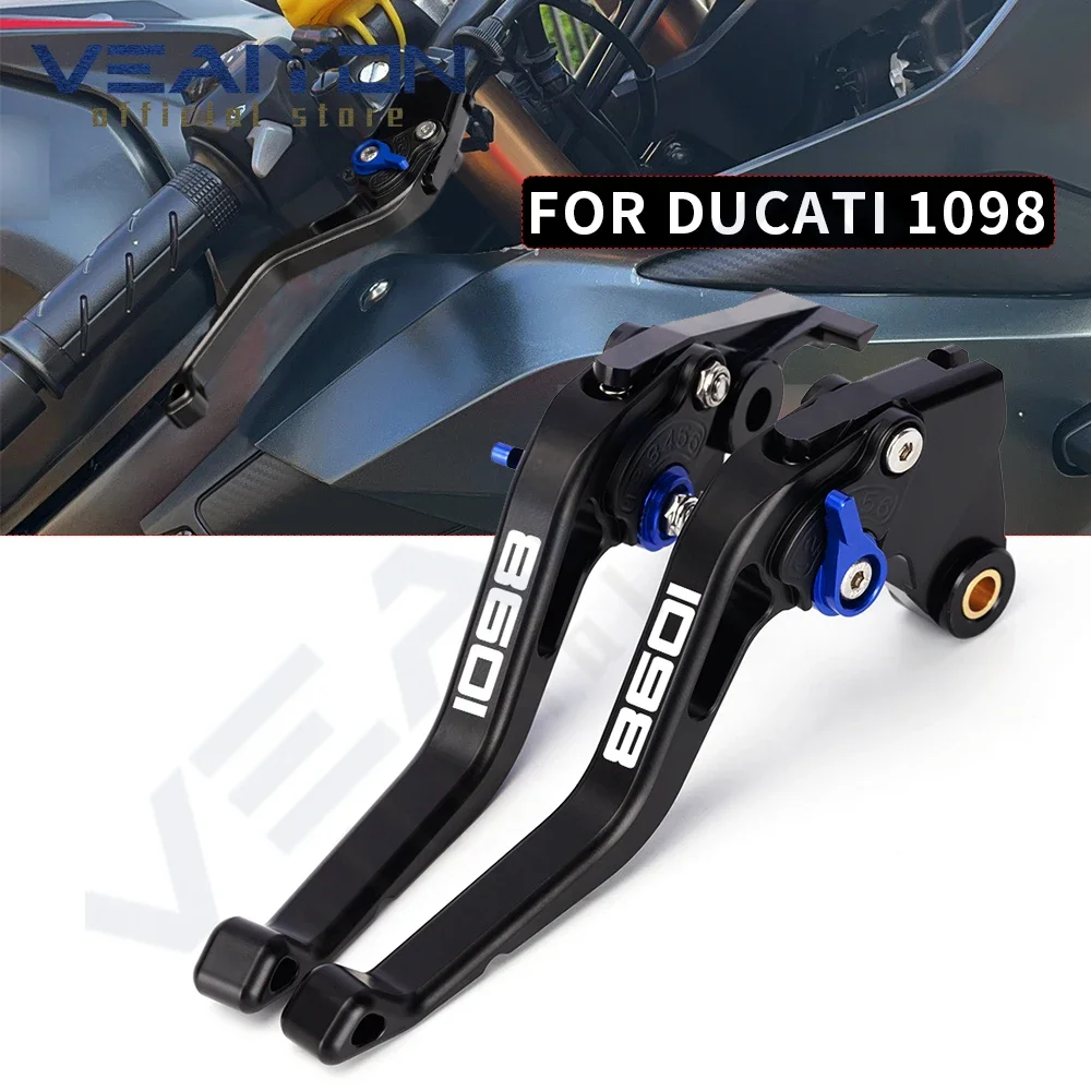 

For Ducati 848EVO 848 EVO 2007 2008 2009 2010 2011 2012 2013 1098 S 1098S Tricolor 2007-2008 Motocycle Brake Clutch Levers