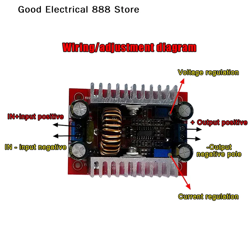 DC 400W 15A High-power Step-up Boost Converter Constant Current Power Supply Module LED Driver Voltage Charger Step Up Module