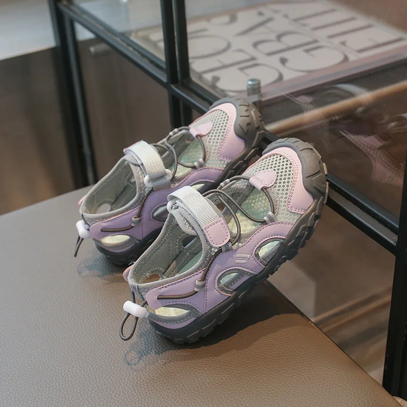 Children Sports Sandals Boys Girls Breathable Mesh Running Shoes Kids Fashion Wear-resistant Non-slip Toddler Casual Sneakers