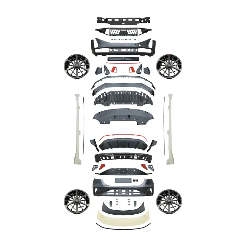 TDCMY FR Style fibre de carbone lèvre avant jupes arrière diffuseur Spoiler aile corps Kit pour ZEEKR