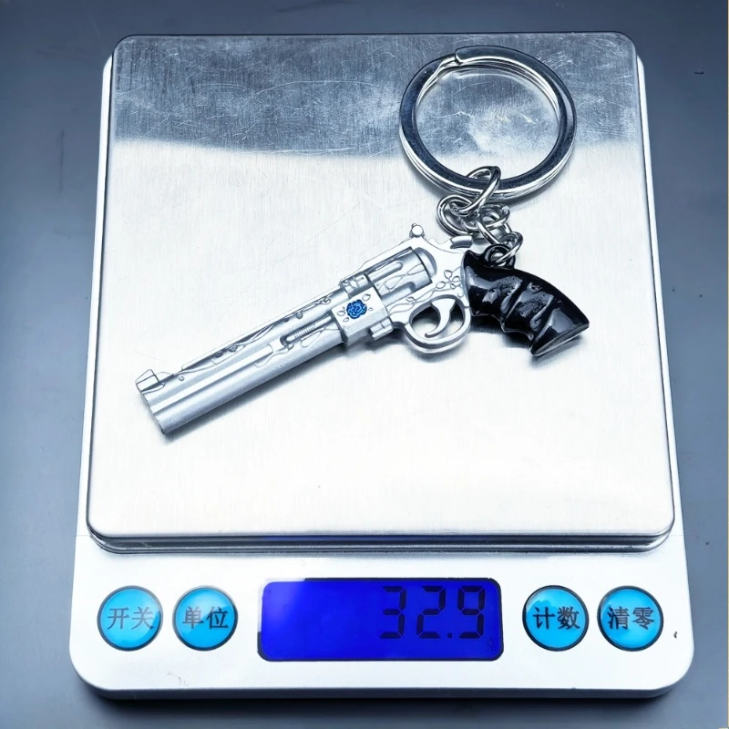 デビルメイクライ ローズリボルバーモデルキーホルダー ダンテ ネロ ブルーおもちゃ銃 メタルバックパックペンダント コレクタブルギフト 男の子向けオーナメント