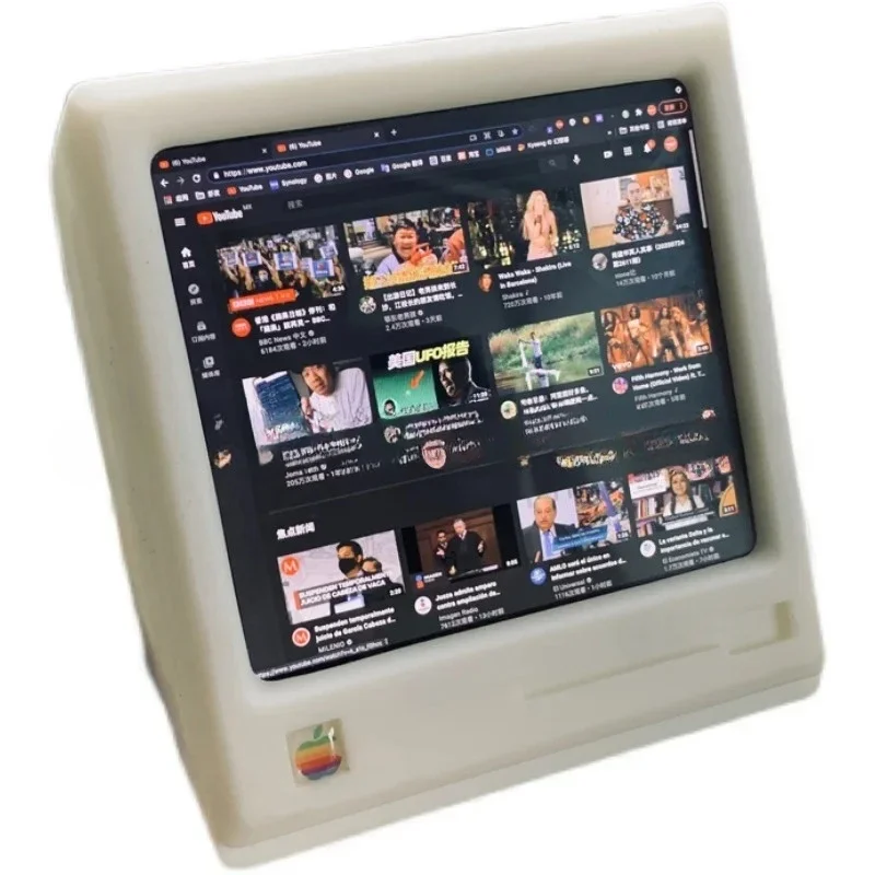 3.8 inch Small TV  Retro Computer 1200*1080 423PPI External Screen Monitor Desktop Ornament