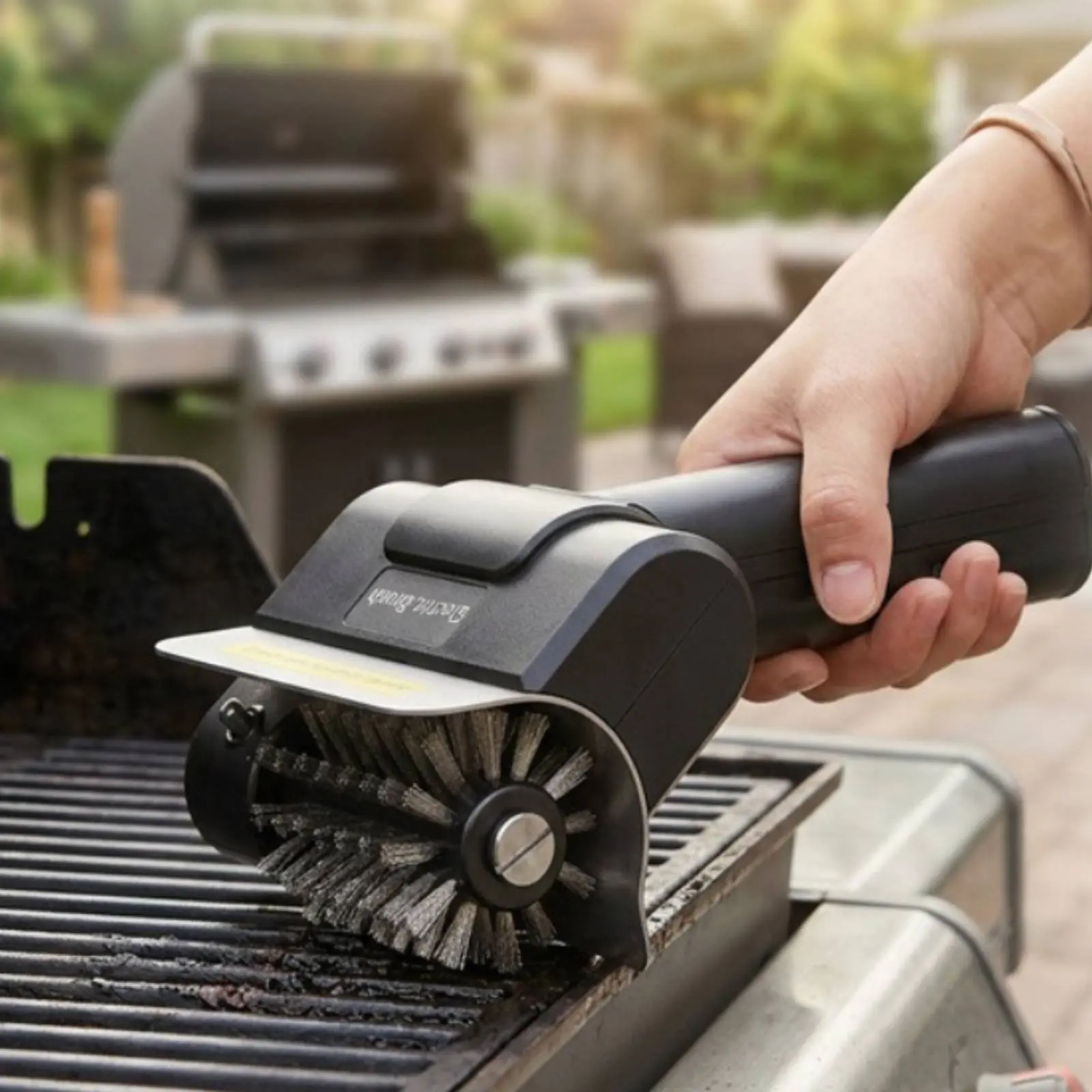 Electric Grill Brush Easy to Clean Cordless BBQ Brush Cordless Grill Cleaner Heavy Duty Rechargeable Barbecue Cleaner