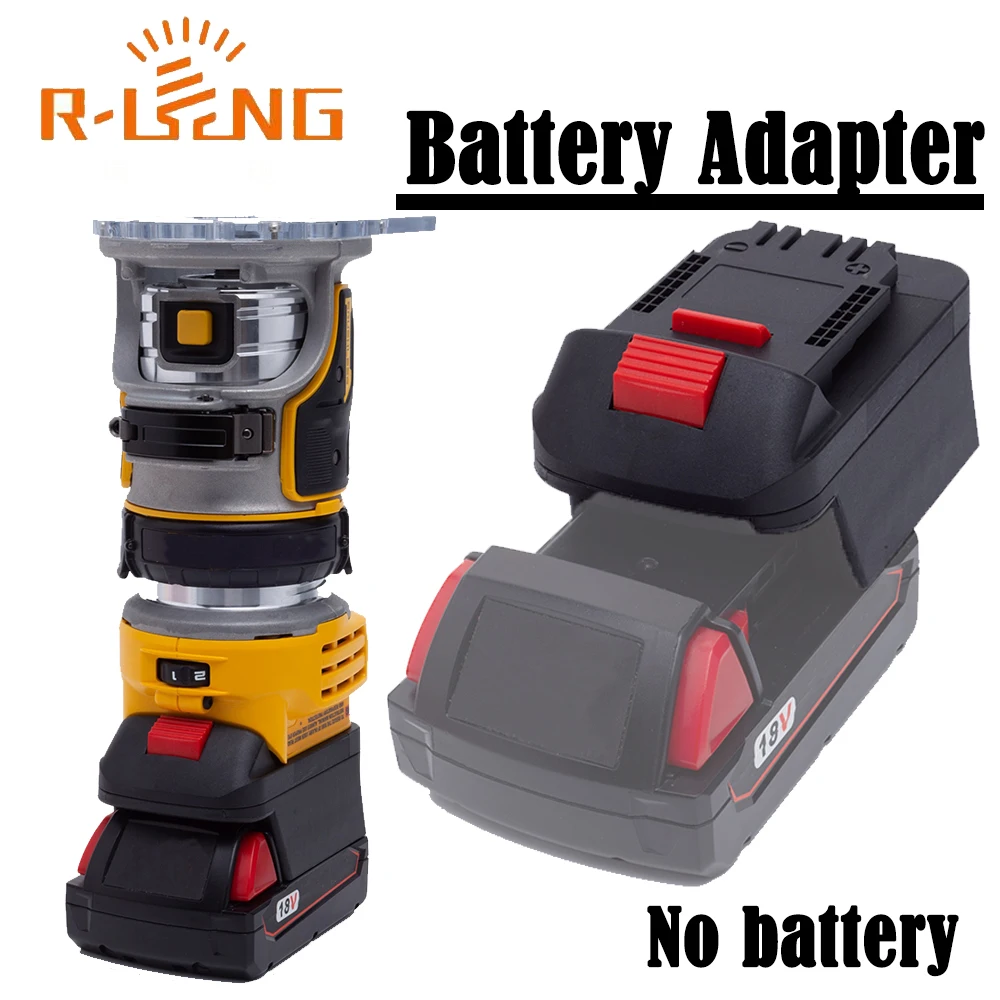 Adapter konwertera akumulatora do akumulatorowej wiertarko-wkrętarki Milwaukee 18 V Lithium do DeWalt 18 V DCW600 Power (bez akumulatora i narzędzia)