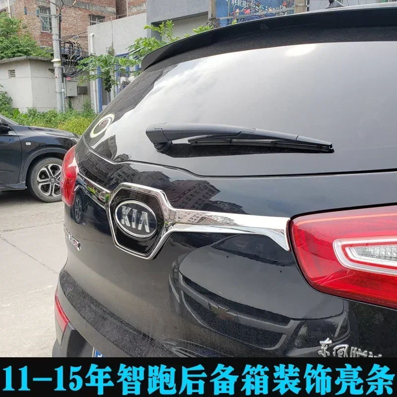 

Car sticker styling FOR Kia Sportage 2010-2016 Rear Boot Door Trunk Cover Trim Tailgate Garnish Molding Strip Car Accessories