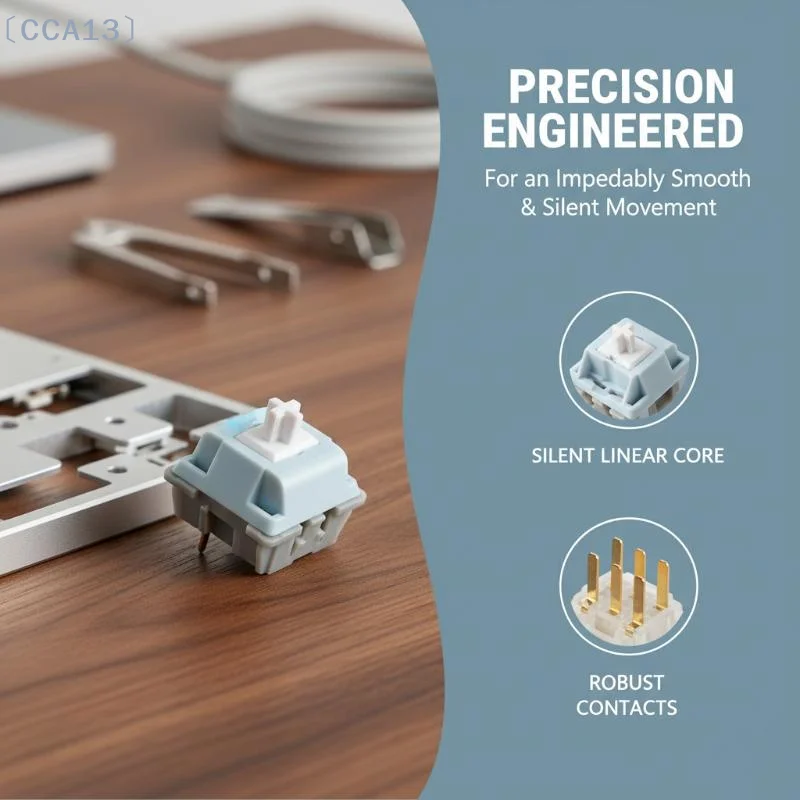 〔CCA13〕Premium Quality Linear Silent Switch Jarvis JJ 5-PIN 35gf Pre Lubed for Professional Typing