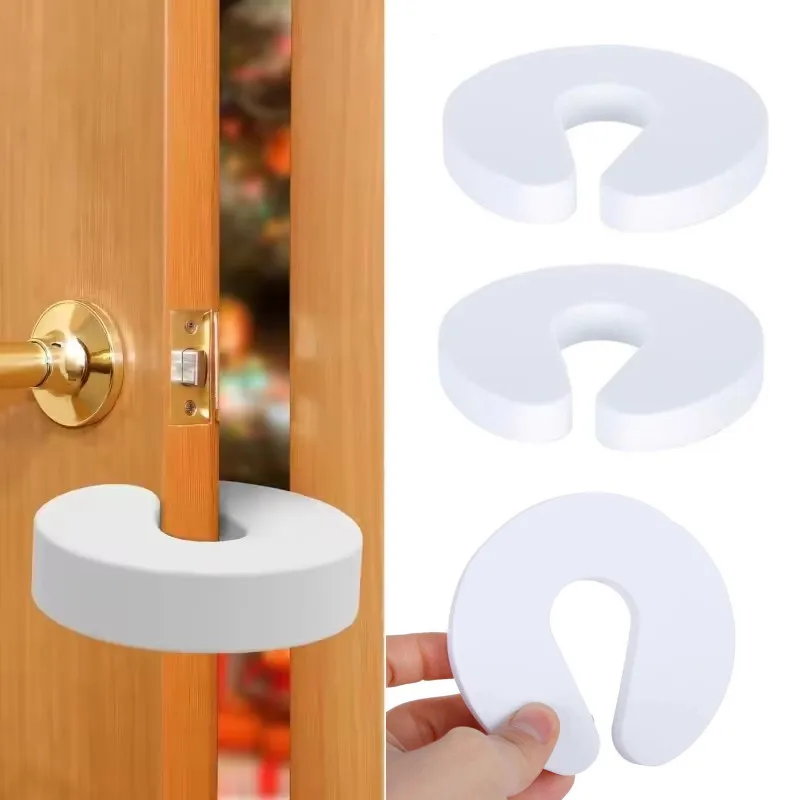 Fermaporta EVA Protezione per bambini Fermaporta anti pizzico a forma di C Sicurezza per bambini Proteggi fermaporta Clip per porta in schiuma morbida