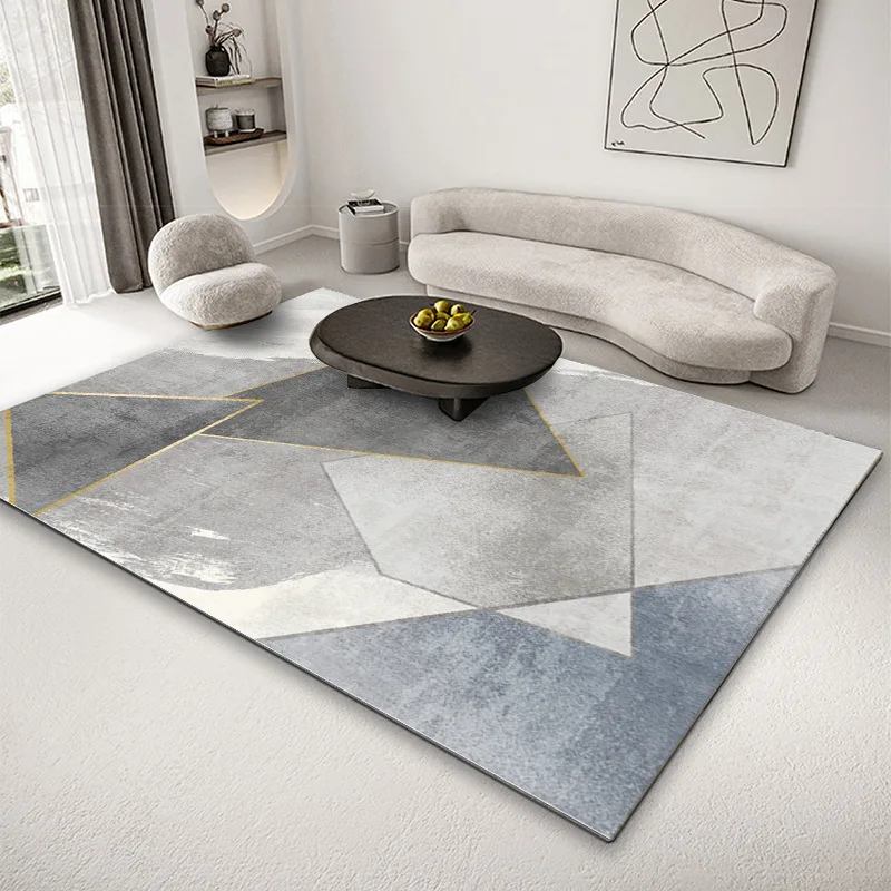 Abstract bedroom bed blanket office floor mat simple light luxury living room carpet Nordic geometric coffee table mat foot mat