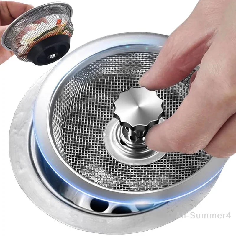 

Stainless Steel Kitchen Sink Filter Mesh Sink Sewer Strainers Bathroom Floor Drains Catcher Waste Drain Hole Filter