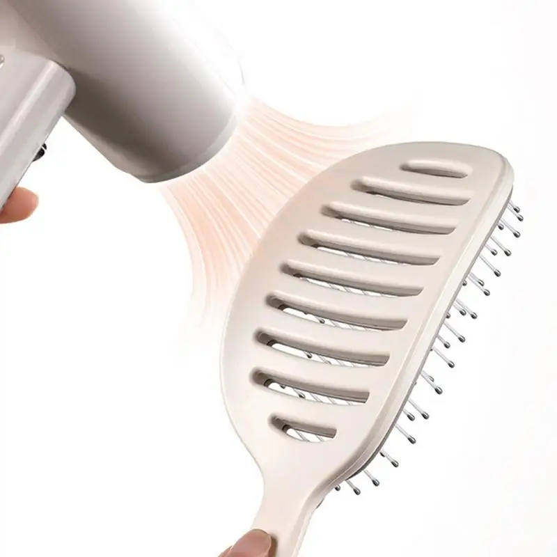 Curved Vented Brush Hairbrush For Women Vented Paddle Brush Paddle Detangling Brush Paddle Brush With Ball Tipped Bristles For