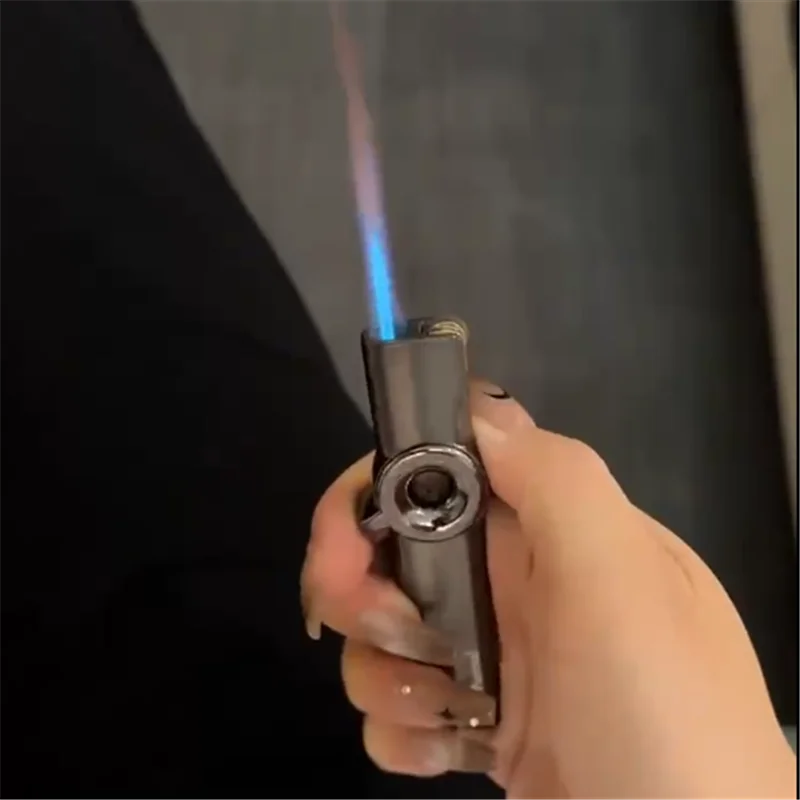 

New Ome Windproof Blue Flame Lighter, Creative, Portable, Personalized, Multi functional Men's Igniter, Cigarette Accessories