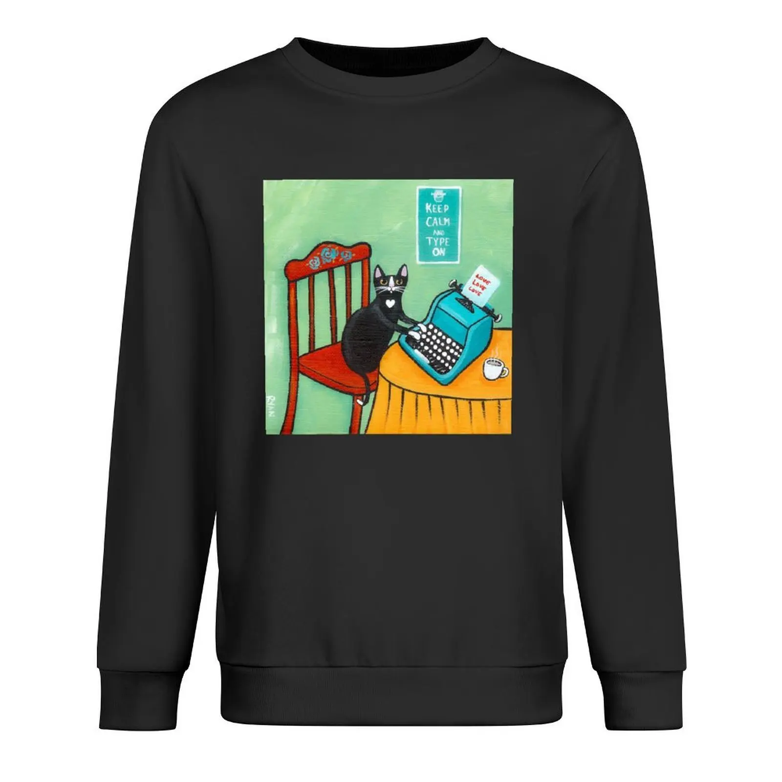 

A Typed Note From the Cat Pullover men's sweat-shirt men clothing mens clothes mens clothing new in sweatshirts