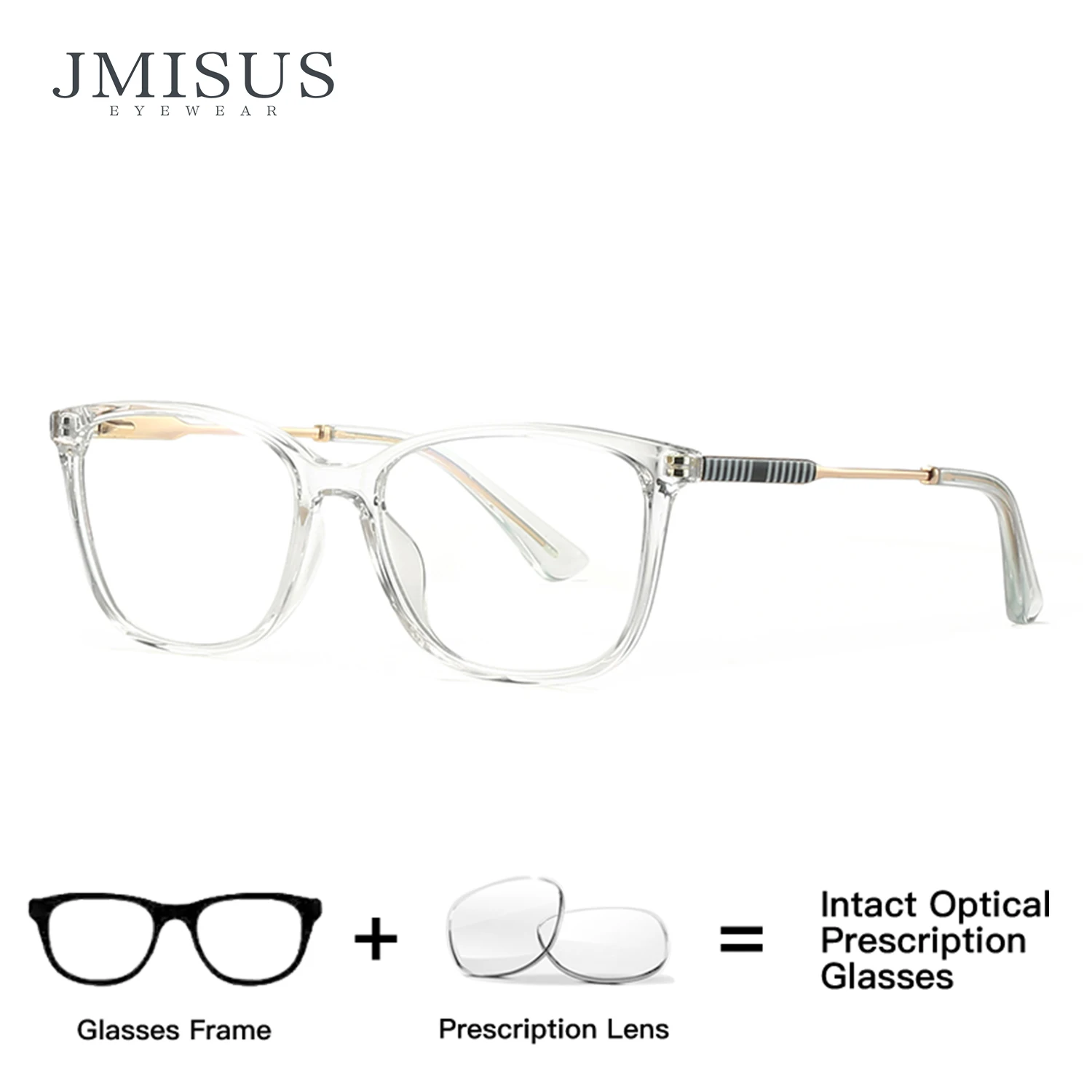 

JMISUS 2025 Square Progressive Prescription Eyewear Myopia Glasses Woman Photochromic Blue Light Blocking Optical Eyeglasses