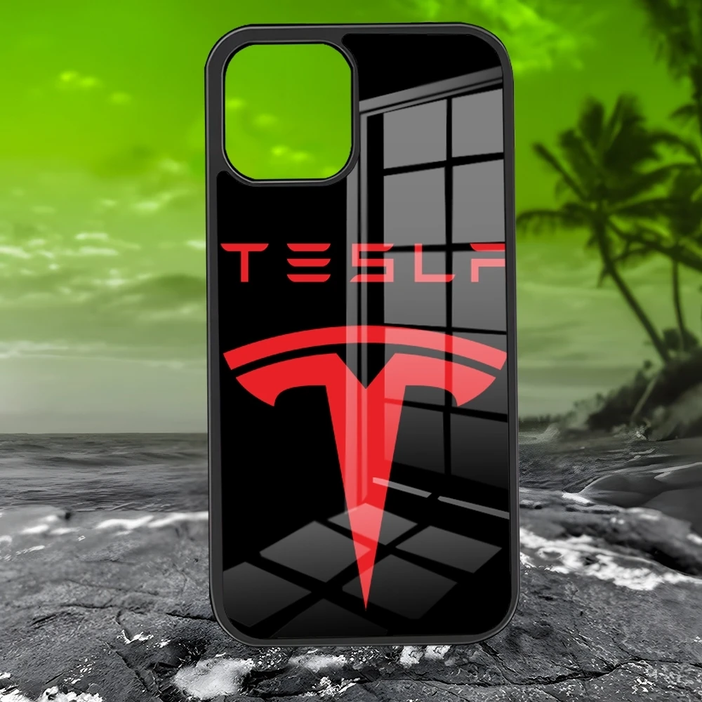 Energy Electric T-Teslaes-S custodia per telefono PC + TPU per Iphone 15 16 14 Pro Max 11 13 12 Mini 15 6 8 7 Plus X Xs XR Cover posteriore