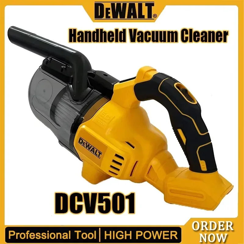 DEWALT DCV501 Aspirapolvere portatile a secco Pulitore per pavimenti portatile senza spazzole montato su veicolo Utensili elettrici per uso domestico FitHome Car Pet
