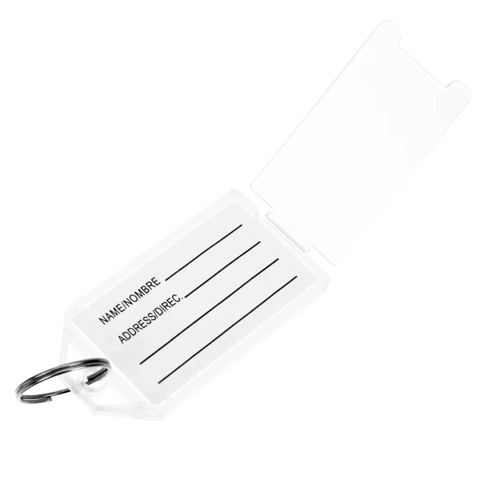 

WRITWAA 30pcs Key Tags Plastic Label Covers with Identifier for Hotel Key Classification Numbering Supplies