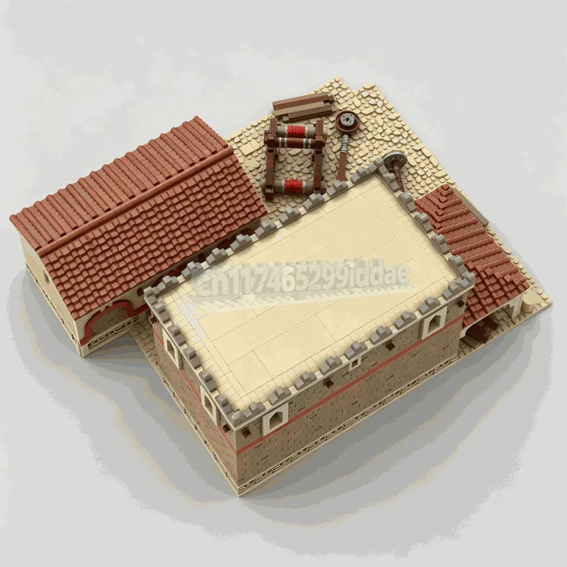 6631PCS Middle Eastern Siege Workshop Ancient Architecture Building Block MOC Custom DIY Assembly Creative Model Gift Collection