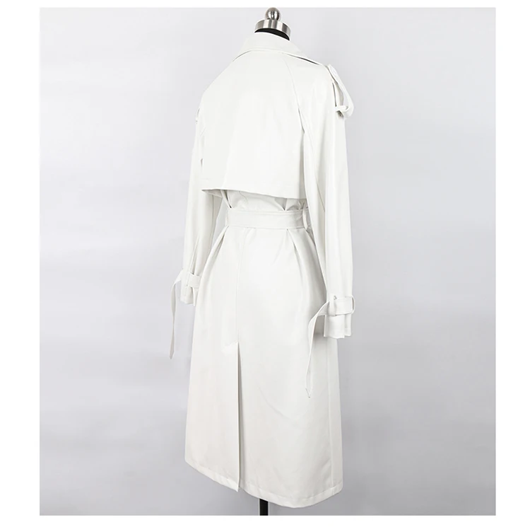 Nerazzurri Spring Black Oversized Long Waterproof Leather Trench Coat for Women 2021 Long Sleeve Loose Korean Fashion Clothing