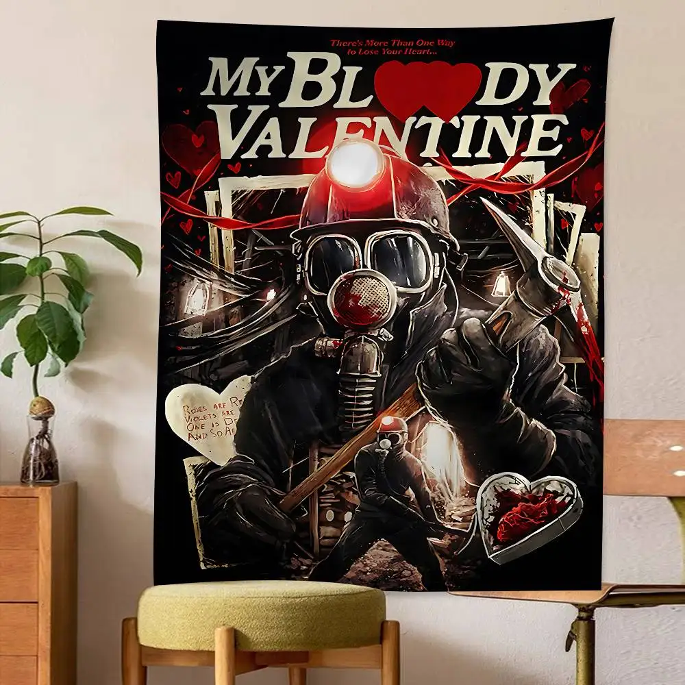 Unique Style Band My Bloody V-ValentineS Hanging Bohemian Tapestry Hanging Tarot Hippie Wall Rugs Dorm Japanese Tapestry