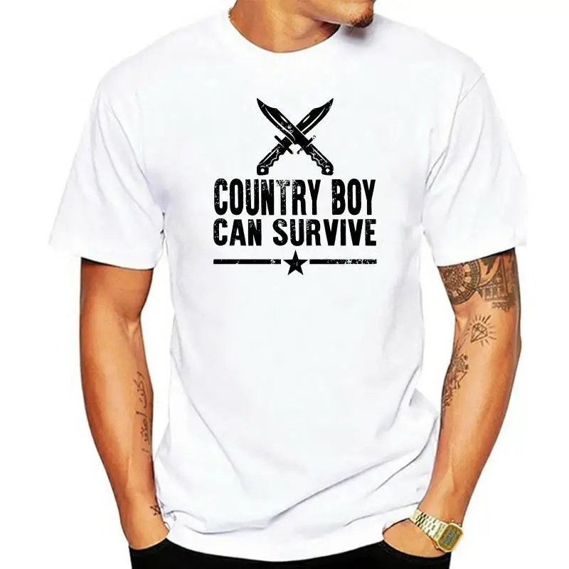 Hank Williams Jr Country Boy Can Survive hunting fishing outdoors tee T Shirt