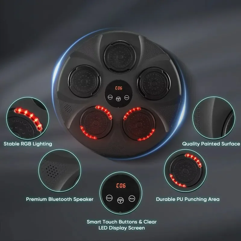 

Mini Portable Wall Mounted Boxing Machine Bluetooth Connected For Home Fitness And Training New Arrival