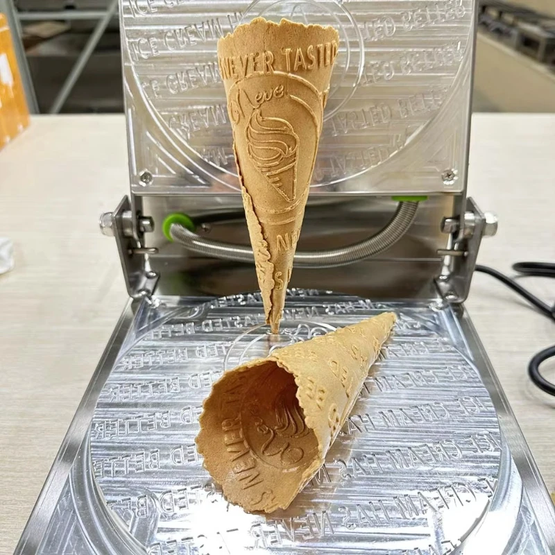 Ice cream waffle cone machine custom mold engraving