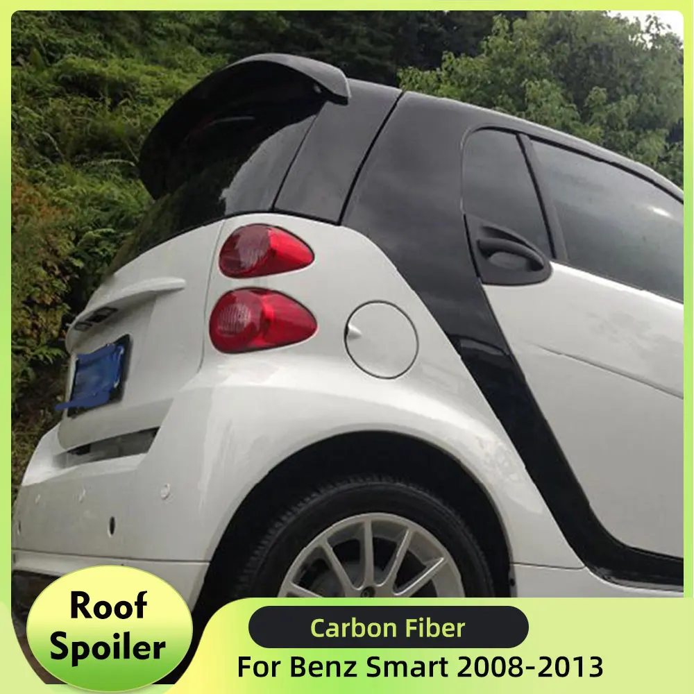 

Car Rear Roof Lip Spoiler for Mercedes-Benz Smart Fortwo 2008-2013 Carbon Fiber / FRP Roof Spoiler Rear Wing Window Trim