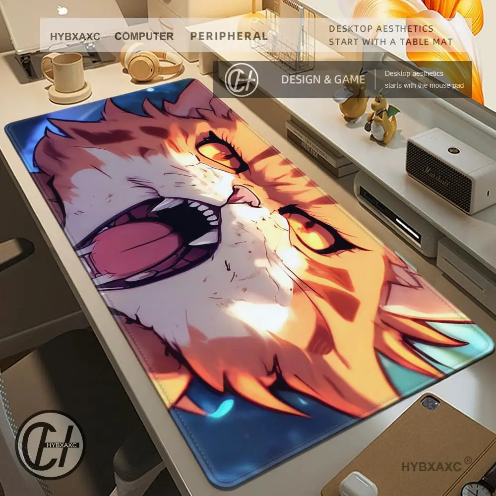 

Милый, красивый маленький оранжевый кот, коврик для мыши, милый HD настольный коврик, расширенные коврики для игровой клавиатуры, большой коврик для геймерской мыши 90x40 см XXL