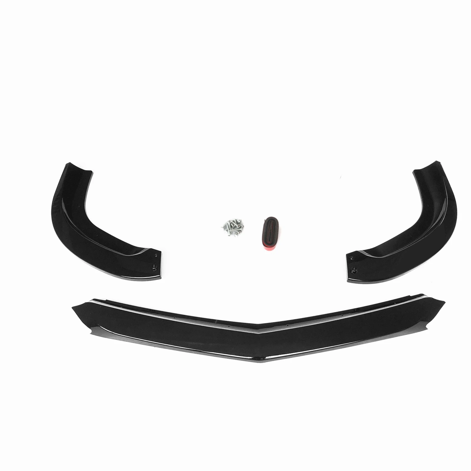 For Mercedes Benz W204 C Class Sedan 4 Door C63 AMG 2008 2009 2010 2011 Front Bumper Spoiler Lip Splitter Kit