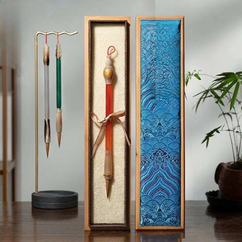 

Calligraphy special set professional grade, high-end master study four treasures gift box lake pen gift