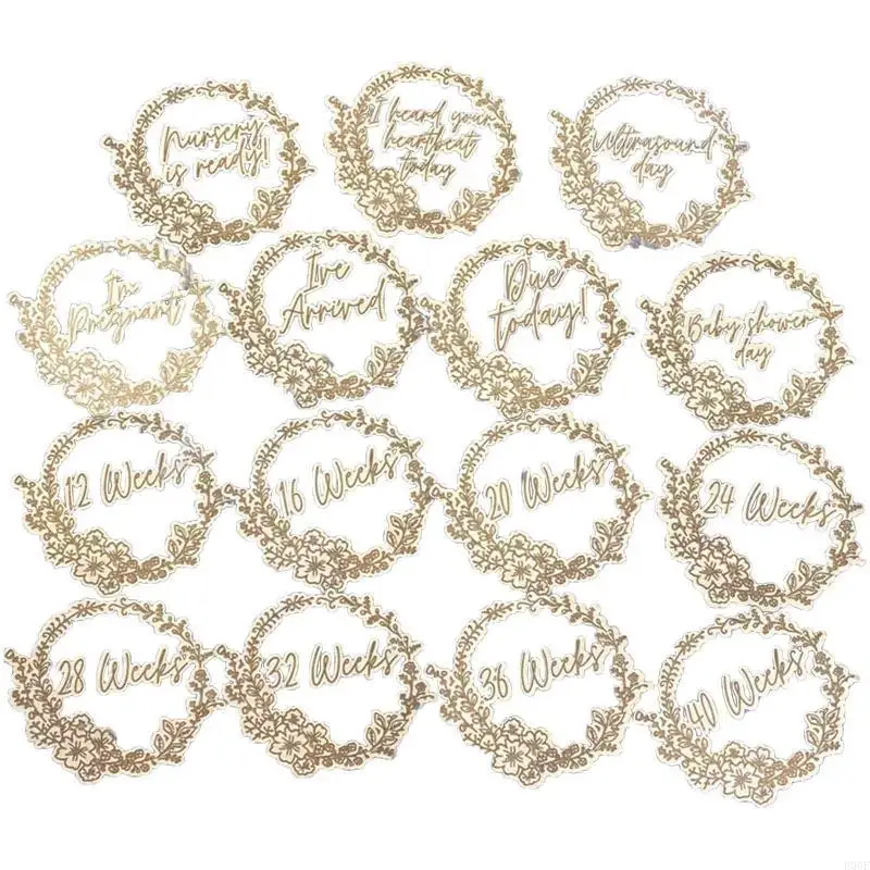 

E06F 15 шт -шт -шт/набор детских деревянных вехой карт новорожденных венча