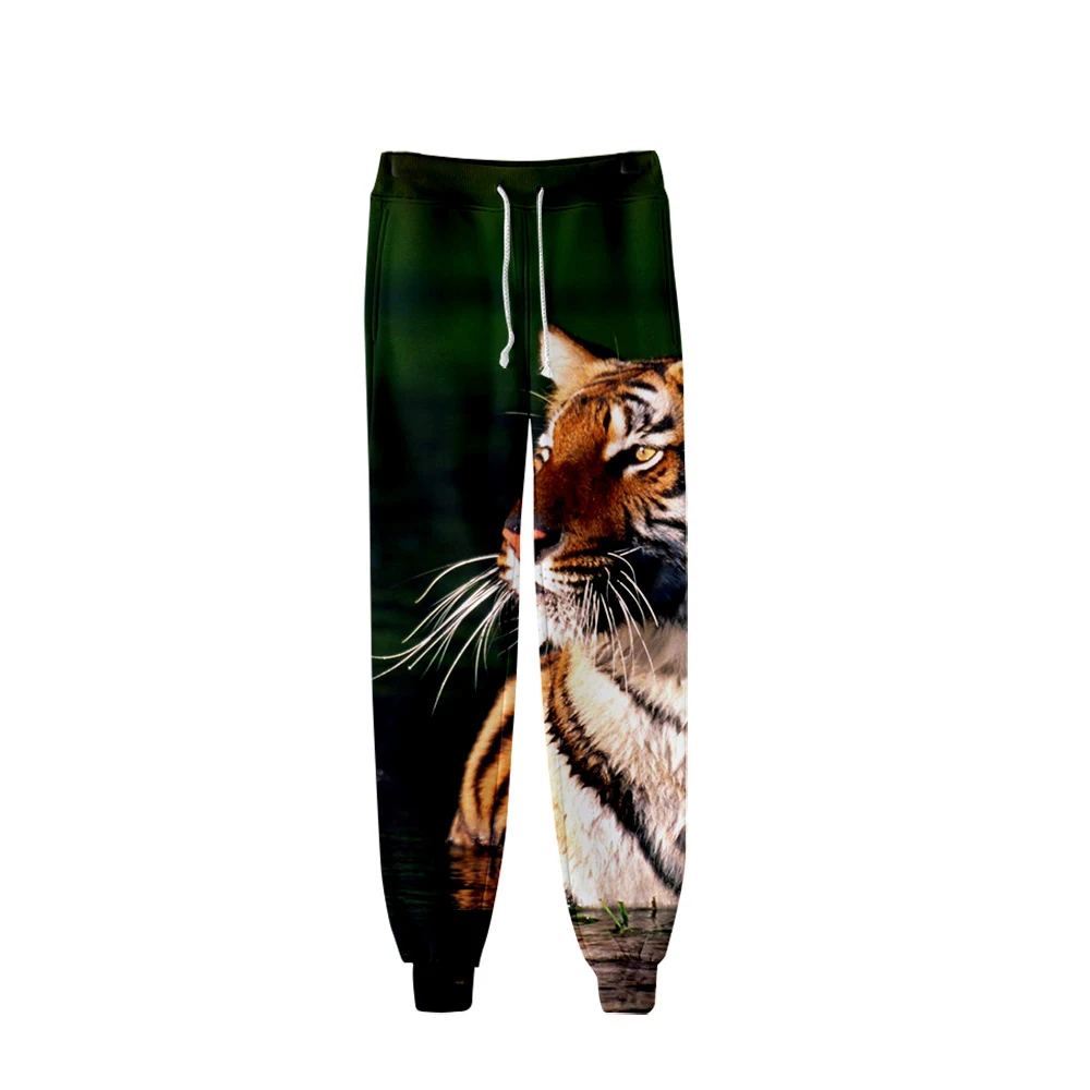 Nuovi pantaloni della tuta tigre animale Camo Y2k pantaloni uomo 3D stampato Streetwear Jogger felpe con cappuccio per uomo Casual pantaloni da