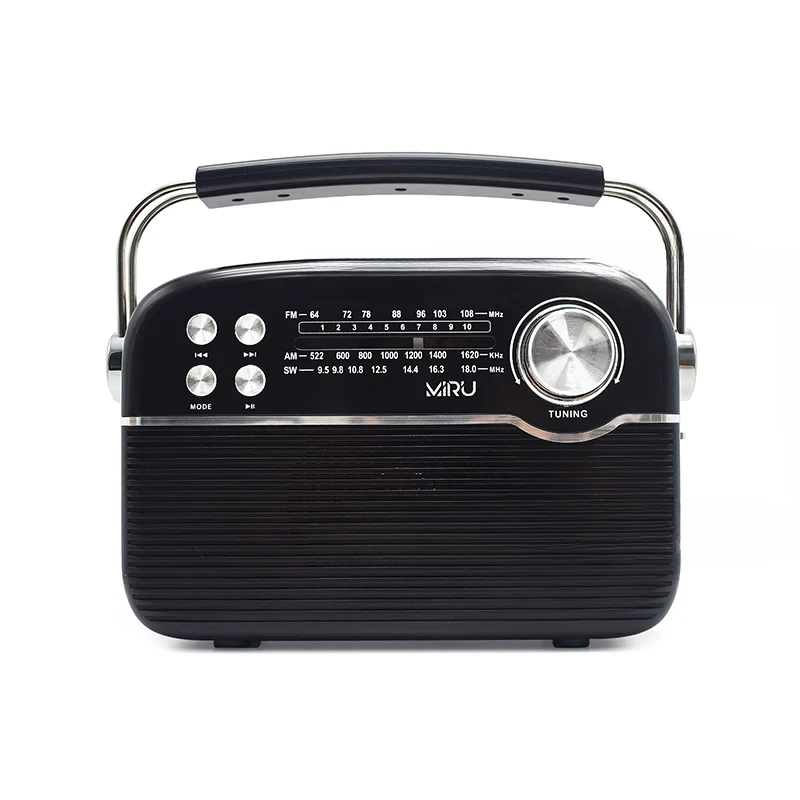 High quality portable rechargeable retro style home radio //